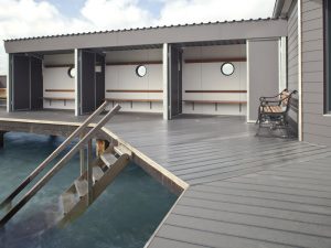 Lame de terrasse en composite UPM ProFi Deck 150 - Gris argenté
