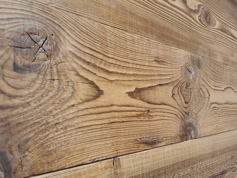 Lambris bois en sapin épicéa Vintage, bois massif vieilli, finition brossée, parement pour murs ou plafonds